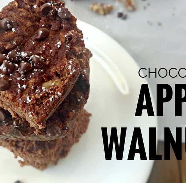 Chocolate Apple Walnut Cake. Gluten-free, Paleo | fromcatstocooking.com