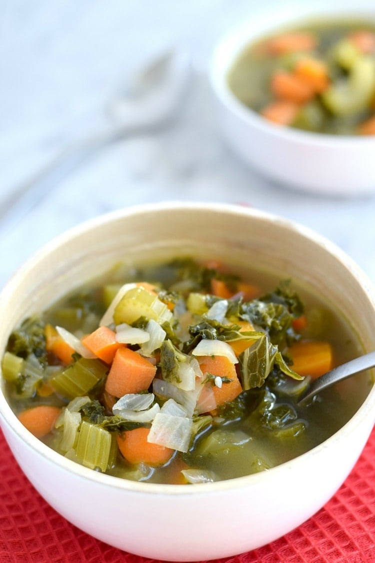 Winter Kale Vegetable Soup - Isabel Eats