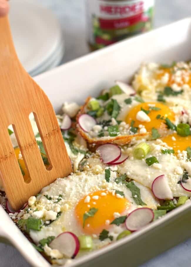 Mexican Salsa Verde Chilaquiles Casserole Isabel Eats