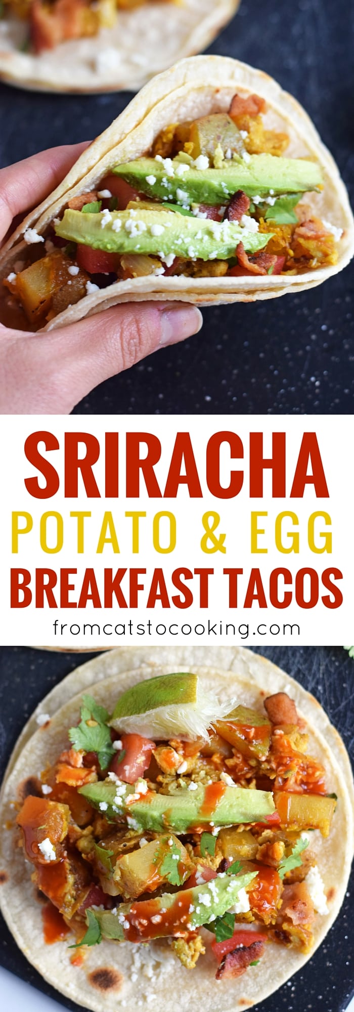 Sriracha Potato and Egg Breakfast Tacos Isabel Eats