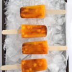 This easy to make Mexican-inspired Mango Chili Popsicle recipe is made with only 4 ingredients and makes a perfect healthy afternoon snack or dessert for those hot summer days.