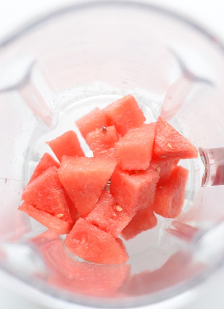 This Watermelon Mint Wine Cocktail is made with only 4 ingredients and takes less than 5 minutes to make. It’s made without any added sweeteners like simple syrup or sugar – the watermelon and wine is sweet enough. And the fresh mint and lime juice add a Mexican-inspired twist that we all know and love.