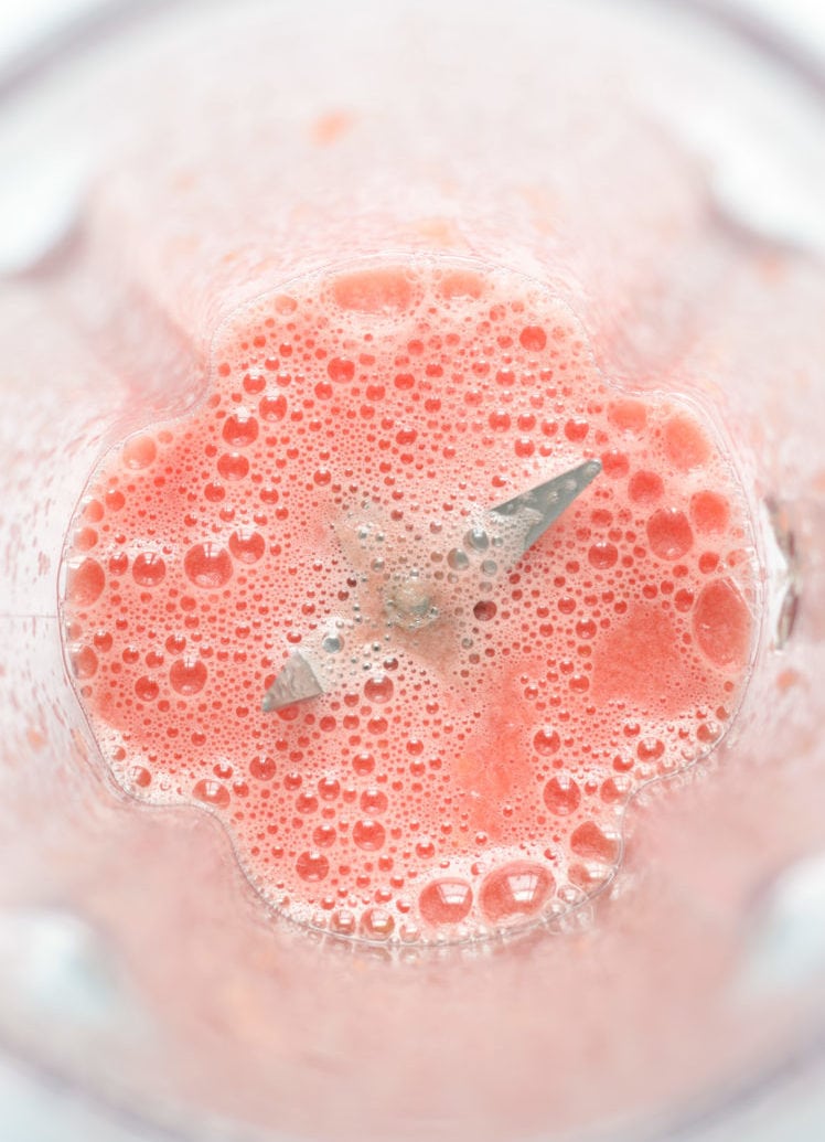 This Watermelon Mint Wine Cocktail is made with only 4 ingredients and takes less than 5 minutes to make. It’s made without any added sweeteners like simple syrup or sugar – the watermelon and wine is sweet enough. And the fresh mint and lime juice add a Mexican-inspired twist that we all know and love.