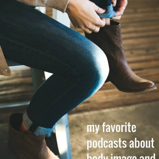 My top 5 favorite podcasts about body image, food issues, dieting and eating disorders. Includes Food Psych, Fearless Rebelle Radio, Let It Out and more!