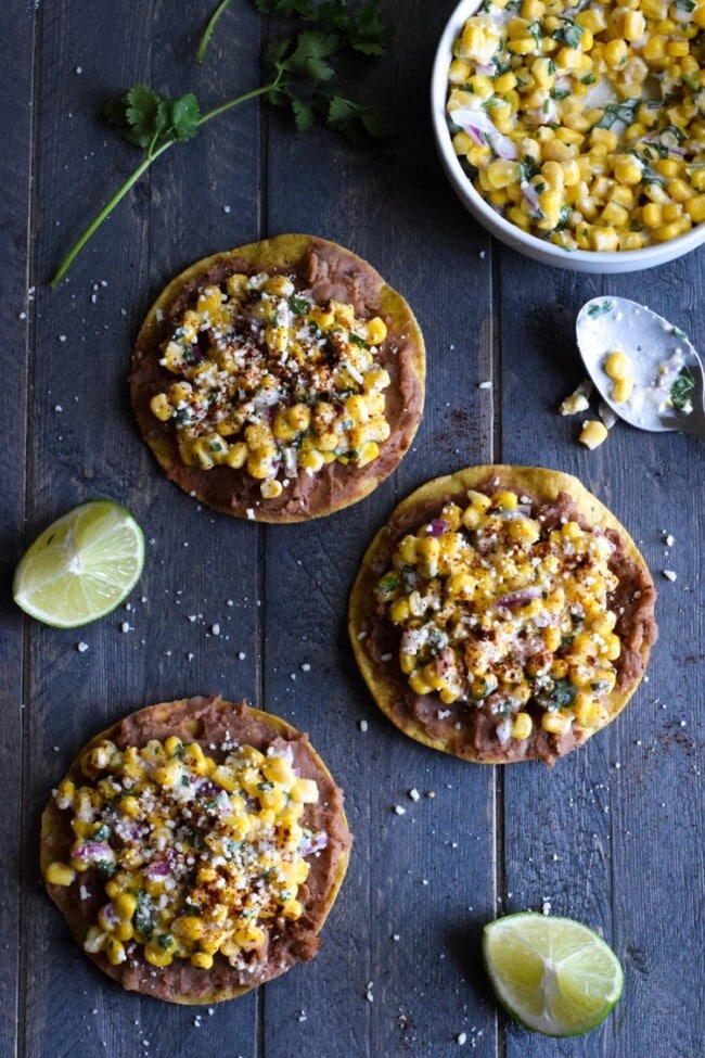 Mexican Street Corn Tostadas {Ready In Only 15 Minutes!} Isabel Eats
