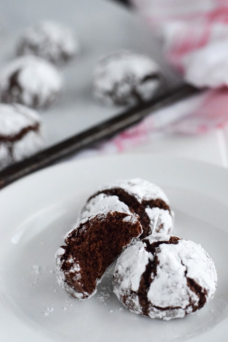 Coconut Oil Mexican Chocolate Crinkle Cookies Isabel Eats