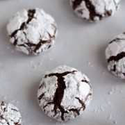 Coconut Oil Mexican Chocolate Crinkle Cookies - Isabel Eats