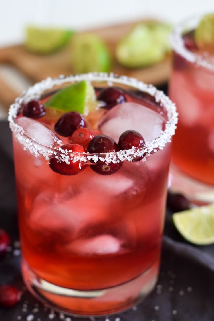 Easy Cranberry Margarita - Isabel Eats