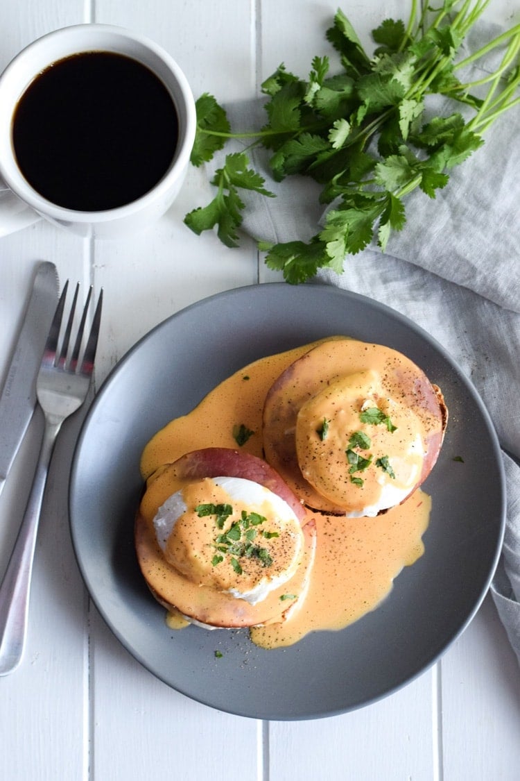 Easy Chipotle Eggs Benedict