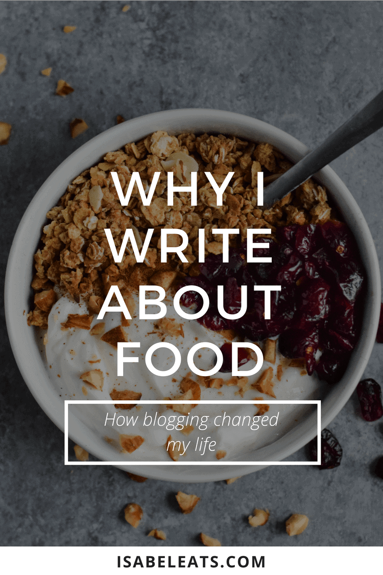 Why I write about food - how blogging changed my life // isabeleats.com