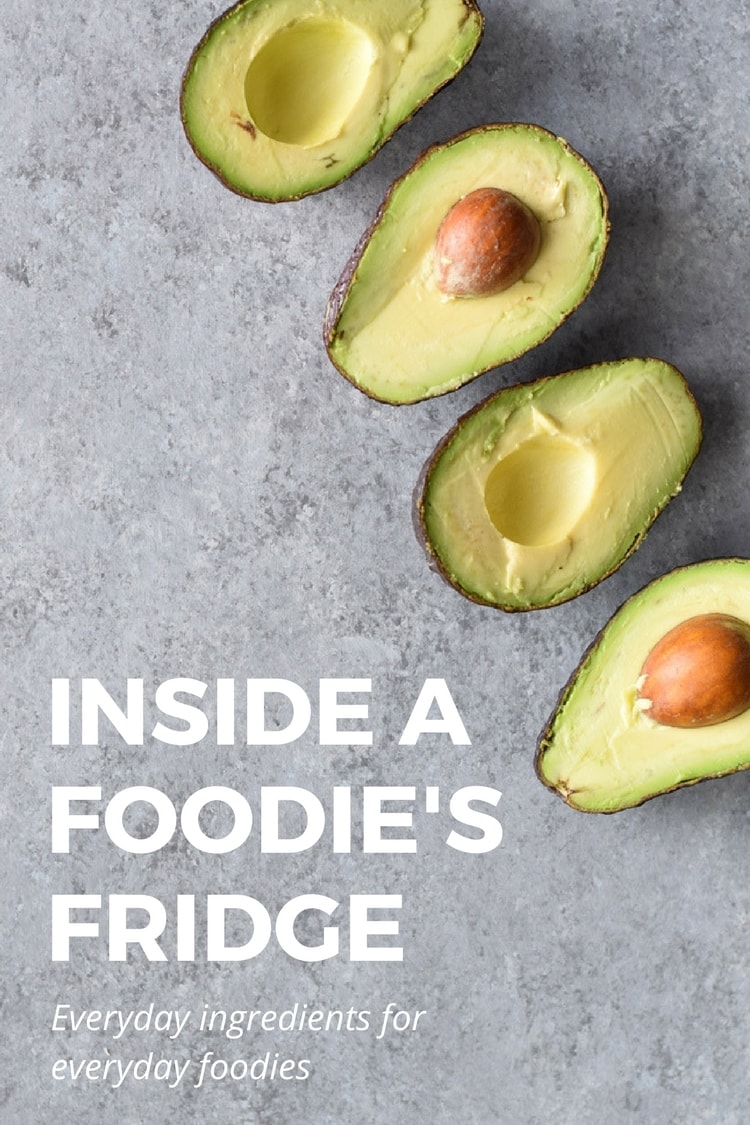 Inside a Foodie's Fridge // Everyday ingredients for everyday foodies. A sneak peek inside the fridge of a food blogger.