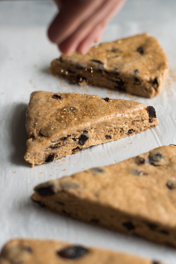 These easy to make Cinnamon Honey & Fig Scones are sweetened with honey, cinnamon and filled with black mission figs. Great for breakfast, brunch or dessert!