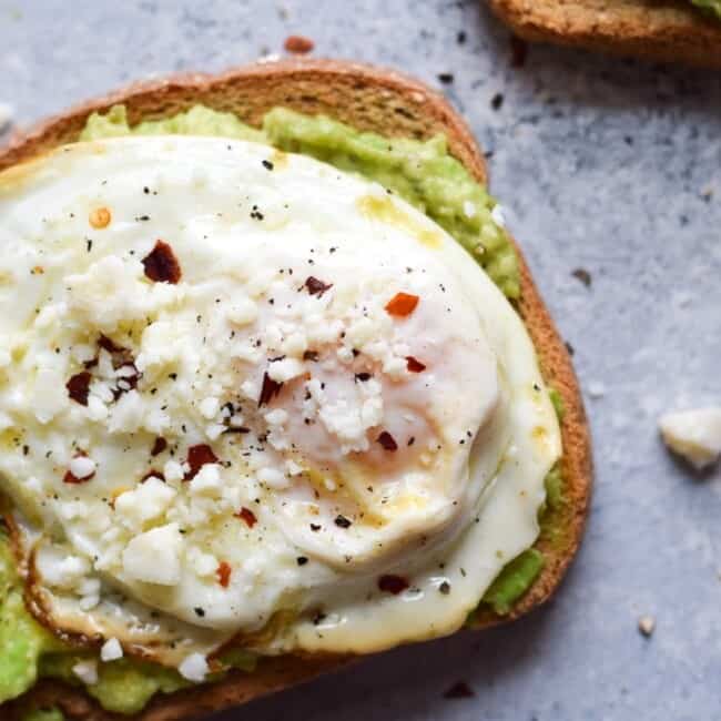This easy, quick and healthy Spicy Avocado Toast with Egg only takes 10 minutes to make and will keep you full and satisfied all morning long.