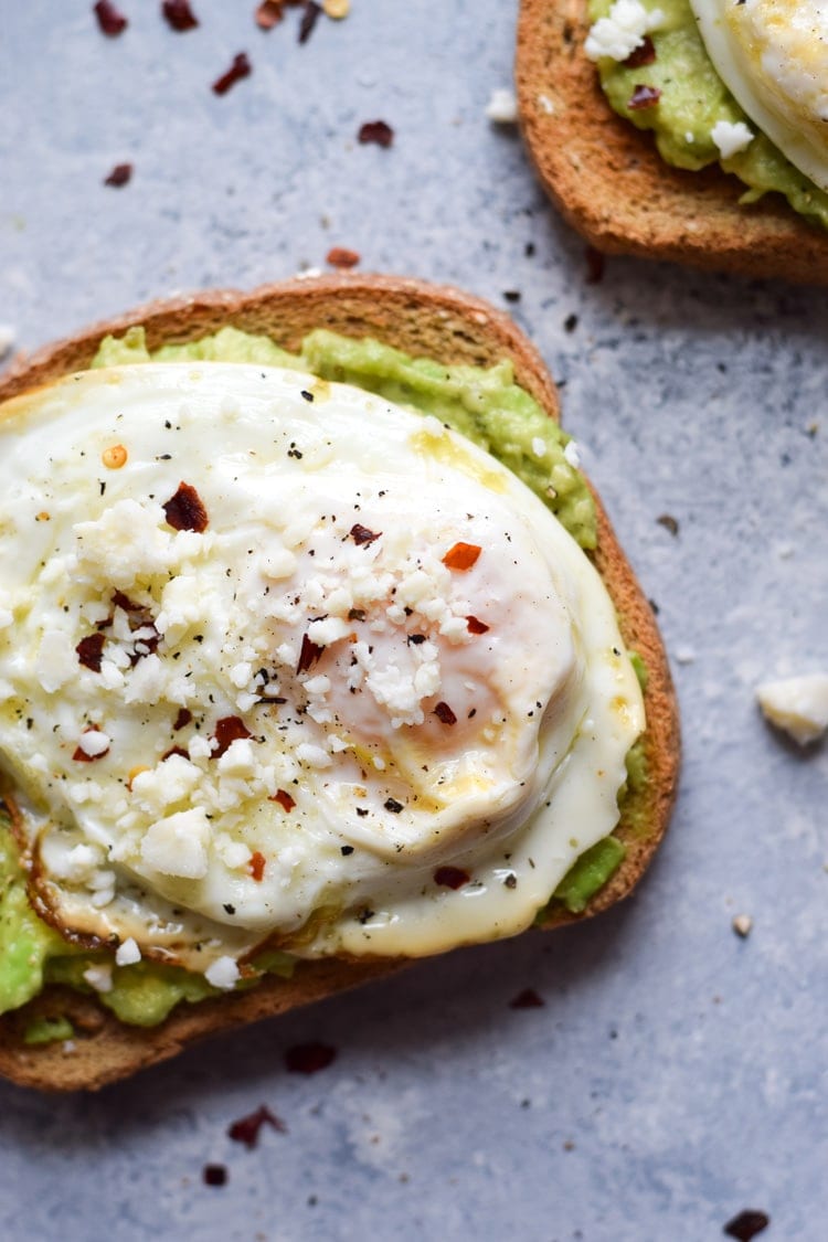 This easy, quick and healthy Spicy Avocado Toast with Egg only takes 10 minutes to make and will keep you full and satisfied all morning long.