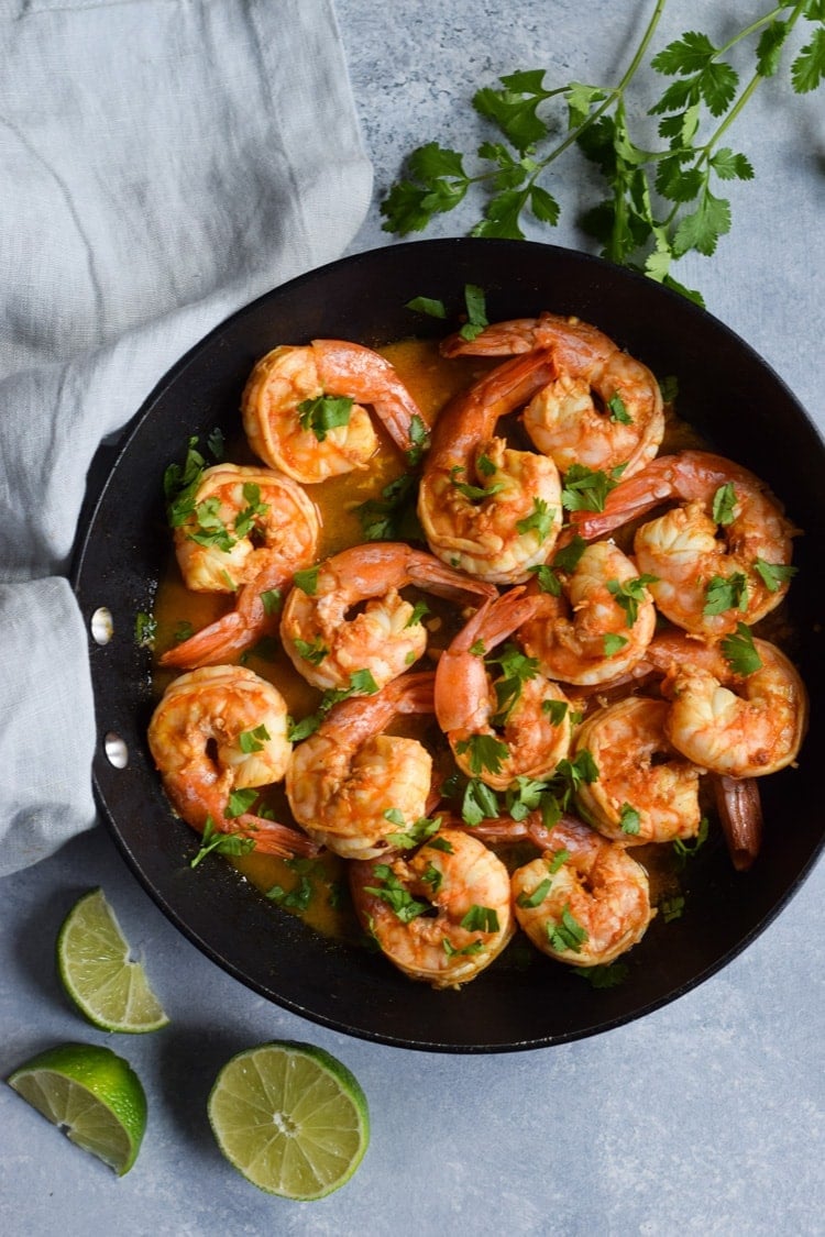 Spicy Red Pepper Garlic Shrimp