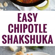 pin for Easy Chipotle Shakshuka recipe