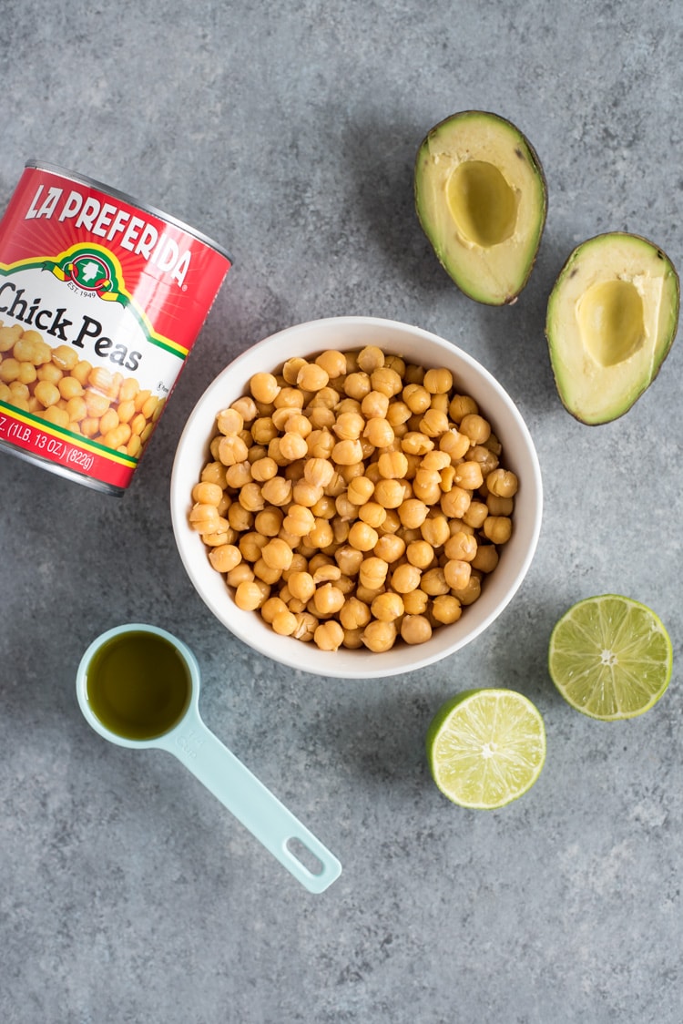 This Easy Lime Avocado Hummus made with avocados and chickpeas is the perfect healthy snack that requires no tahini! (gluten free, vegetarian, vegan)