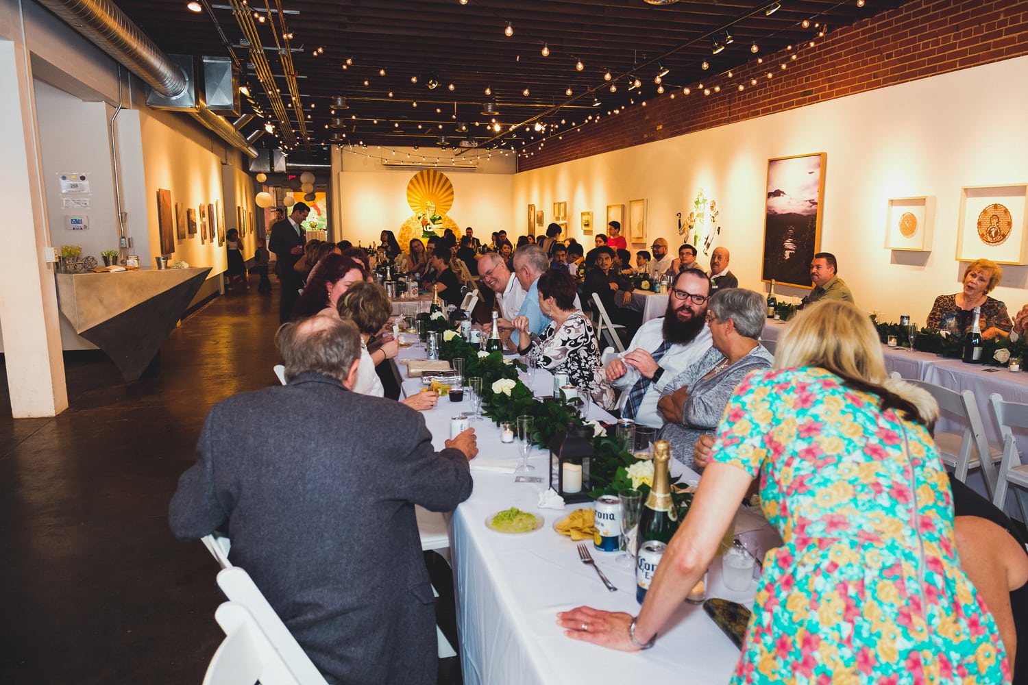 John Moore and Isabel Orozco Moore wedding at IAO Gallery in Oklahoma City // Photo by Leia Smethurst Photography