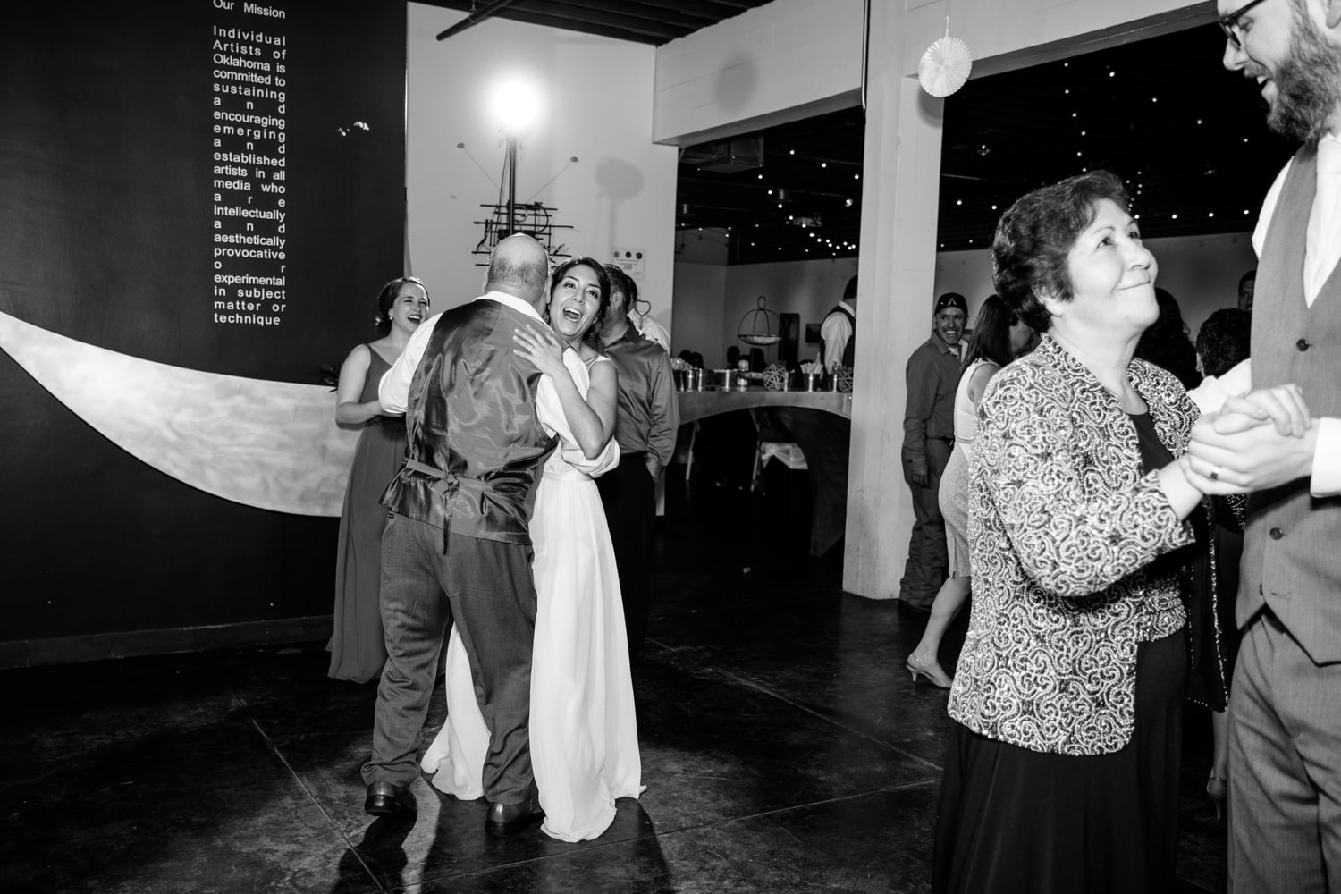 John Moore and Isabel Orozco Moore wedding at IAO Gallery in Oklahoma City // Photo by Leia Smethurst Photography