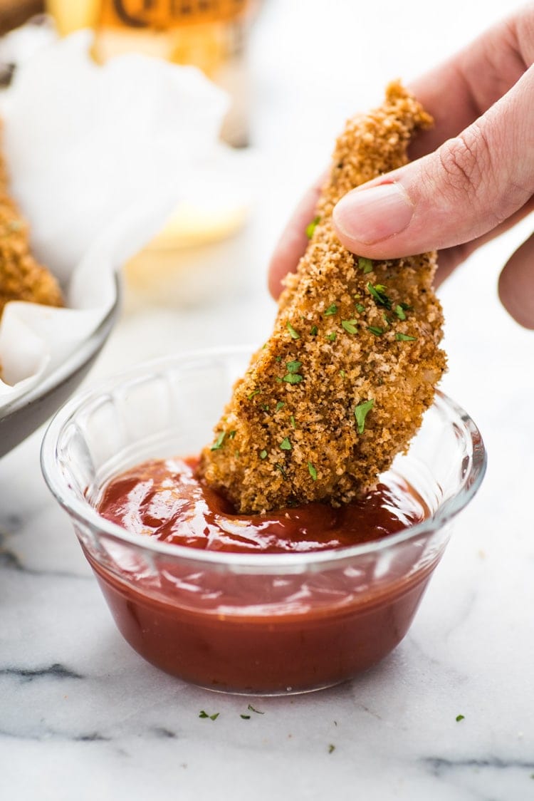 Crispy Oven Baked Chicken Tenders