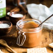 This rich and caramel-y Authentic Homemade Dulce de Leche is easy to make, requires only 5 ingredients and is one of my favorite Mexican desserts!