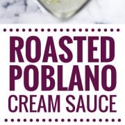 pin for easy poblano cream sauce