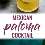 This Mexican Paloma Cocktail is a light and refreshing drink featuring tequila, grapefruit and lime. It's easy to make and is great year round!
