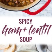 pin for spicy lentil soup