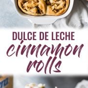 These Dulce de Leche Cinnamon Rolls stuffed with apples and pecans are the perfect fall and winter treat made with a Mexican twist!