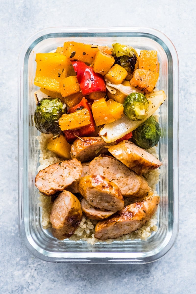 Healthy Sheet Pan Sausage and Veggies - Isabel Eats {Easy Recipes}