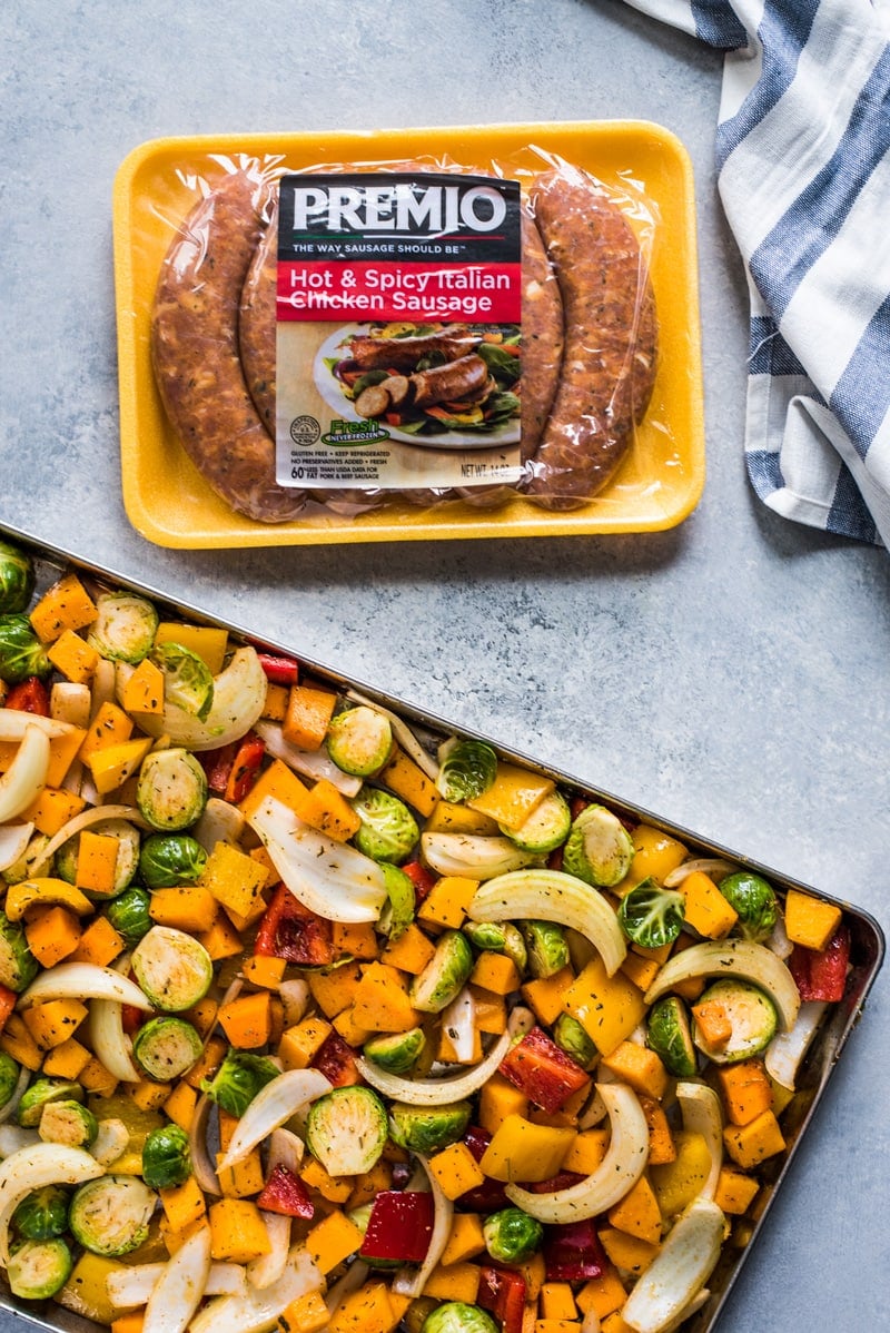 Sheet Pan Sausage and Veggies - The Girl Who Ate Everything