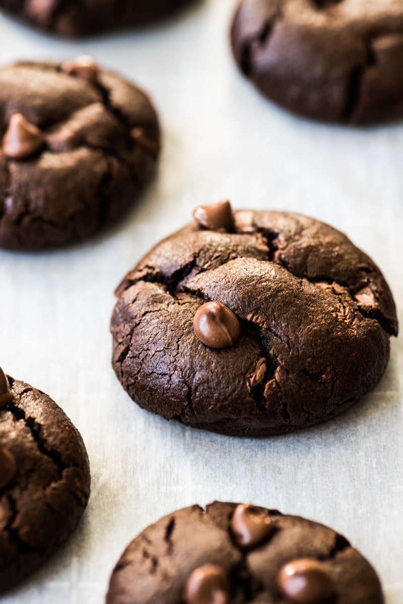 Mexican Hot Chocolate Cookies fresh out of the oven