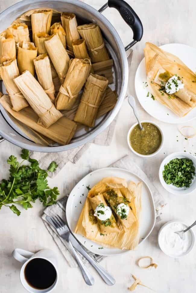 Green Chile and Cheese Vegetarian Tamales Isabel Eats