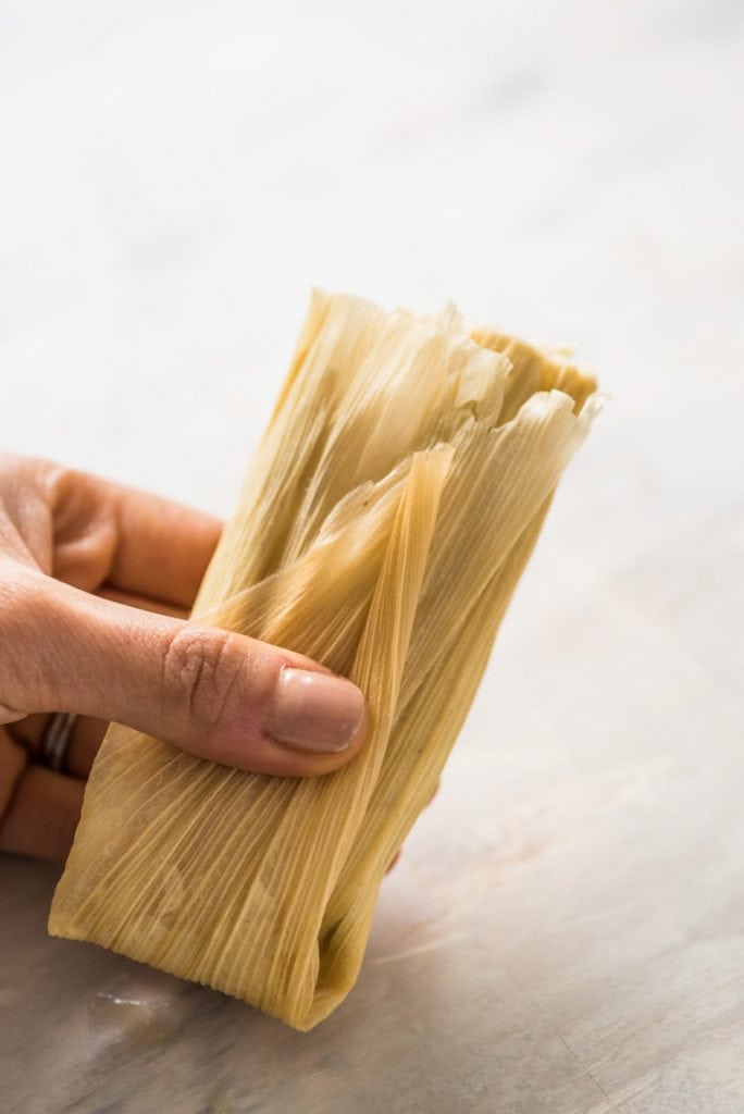 How to close and wrap tamales