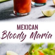 This Mexican Bloody Maria cocktail is made with tequila and lime juice for a fun twist on the classic Bloody Mary.