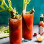This Bloody Maria cocktail recipe is made with tequila, lime juice, tomato juice, and spices for a fun twist on the classic Bloody Mary. 