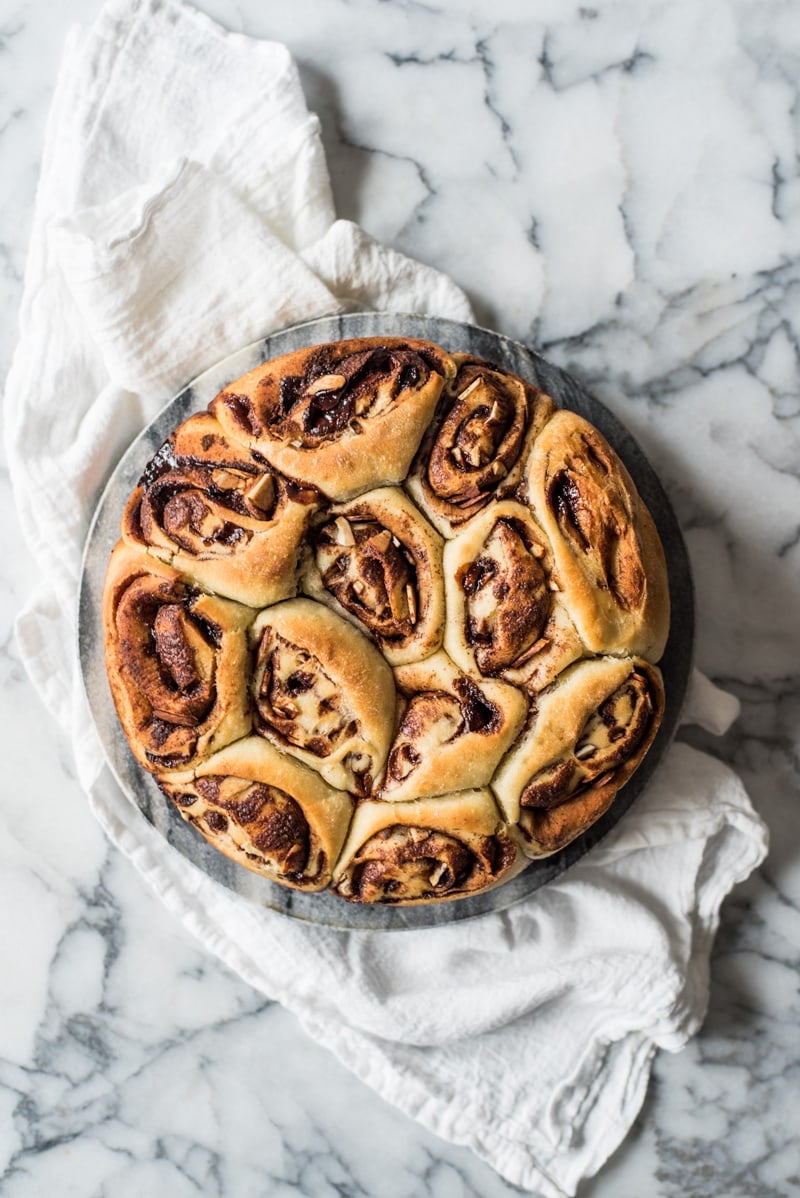 These Mexican Chocolate Cinnamon Rolls filled with cocoa powder, brown sugar and cinnamon are a comforting winter breakfast and brunch treat!