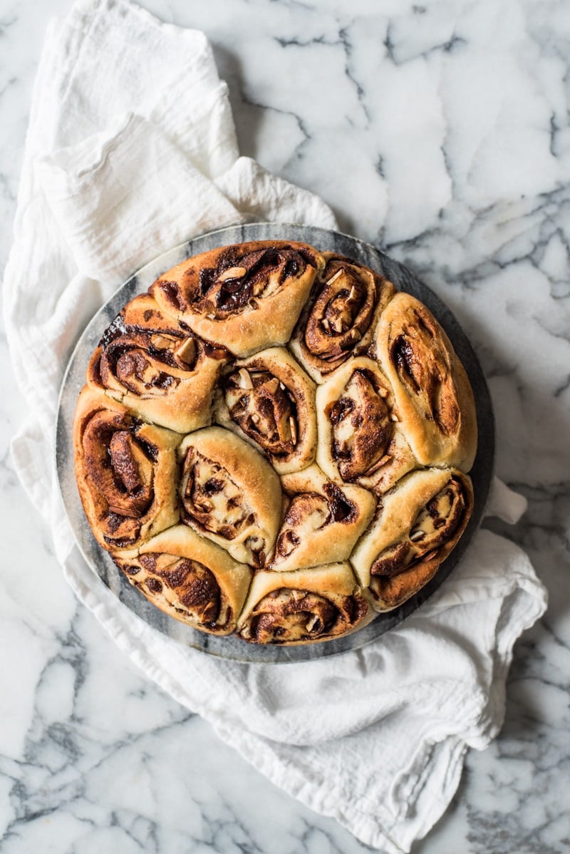 These Mexican Chocolate Cinnamon Rolls filled with cocoa powder, brown sugar and cinnamon are a comforting winter breakfast and brunch treat!