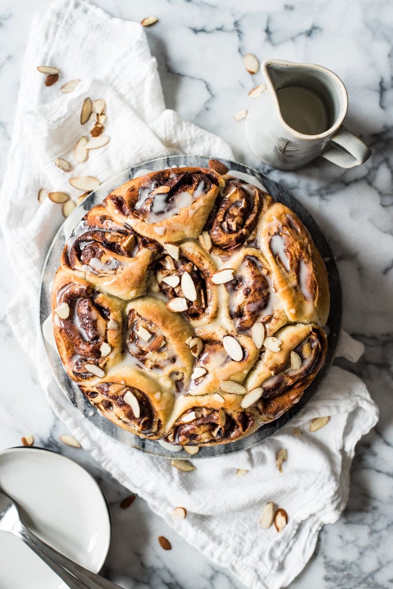 These Mexican Chocolate Cinnamon Rolls filled with cocoa powder, brown sugar and cinnamon are a comforting winter breakfast and brunch treat!