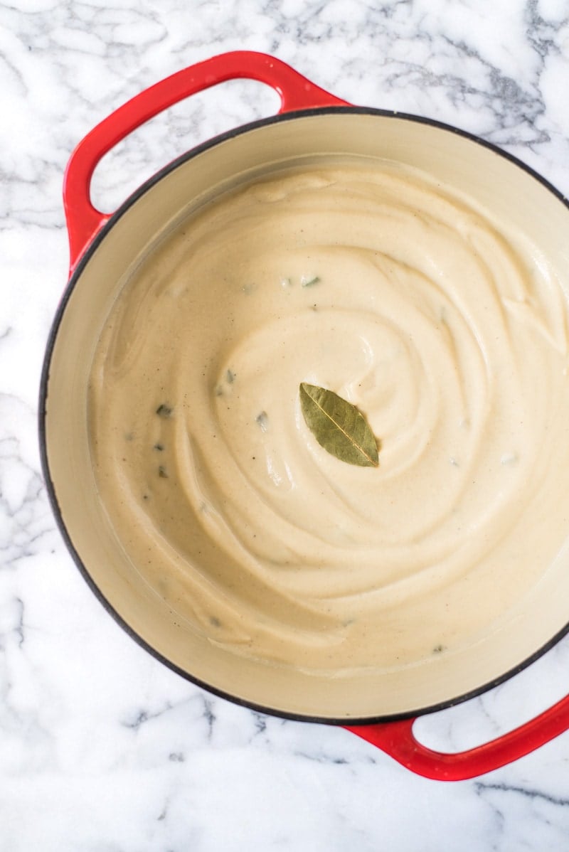 This Roasted Cauliflower Soup with Fried Jalapeños is thick, creamy and loaded with healthy veggies. It's also gluten free, paleo, vegetarian and vegan!