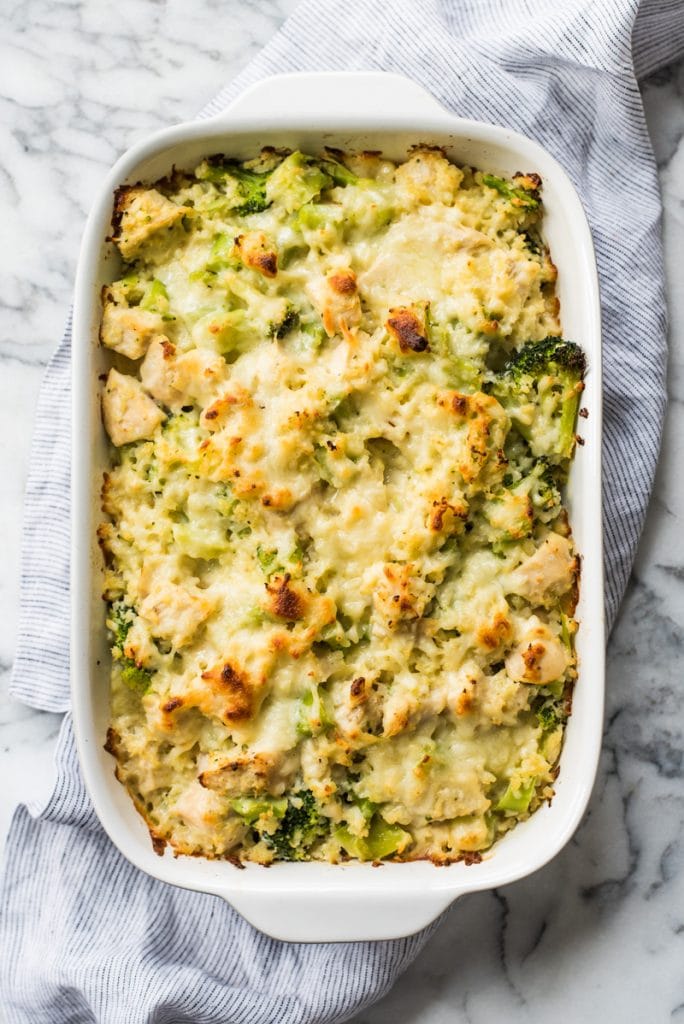 Broccoli Cauliflower Rice Chicken Casserole Isabel Eats