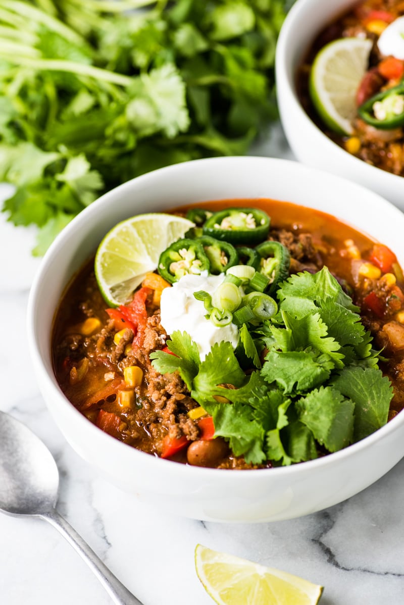 Taco Soup Recipe - 25 Healthy Mexican Food Recipes