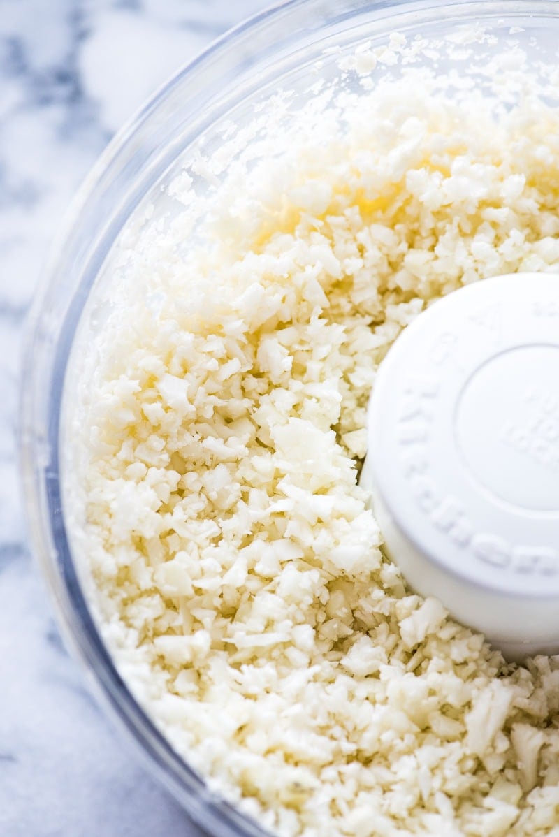 How to make cauliflower rice using a KitchenAid food processor