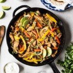 Limited on time? Make these healthy and easy Chicken Fajitas in only 30 minutes for a quick and delicious Mexican dinner tonight!