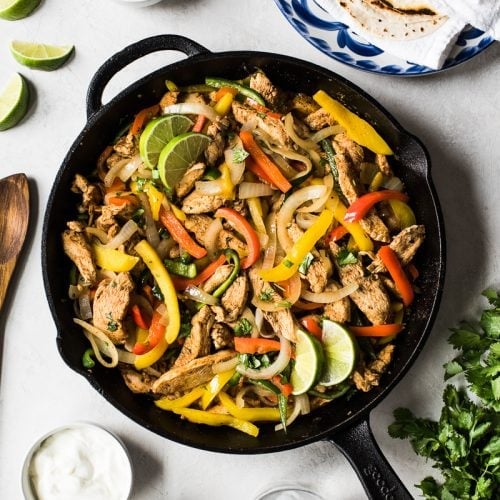 The BEST Easy Chicken Fajitas 