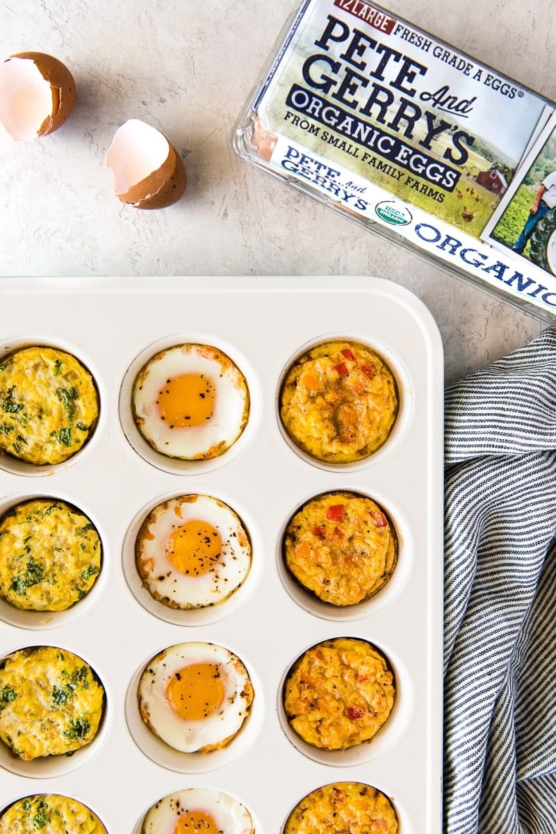 Easy Breakfast Egg Cups – 3 Ways