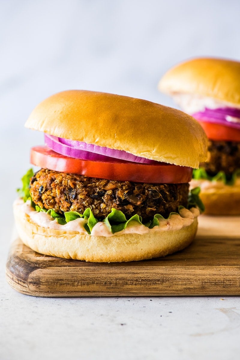 Sweet Potato Black Bean Burger