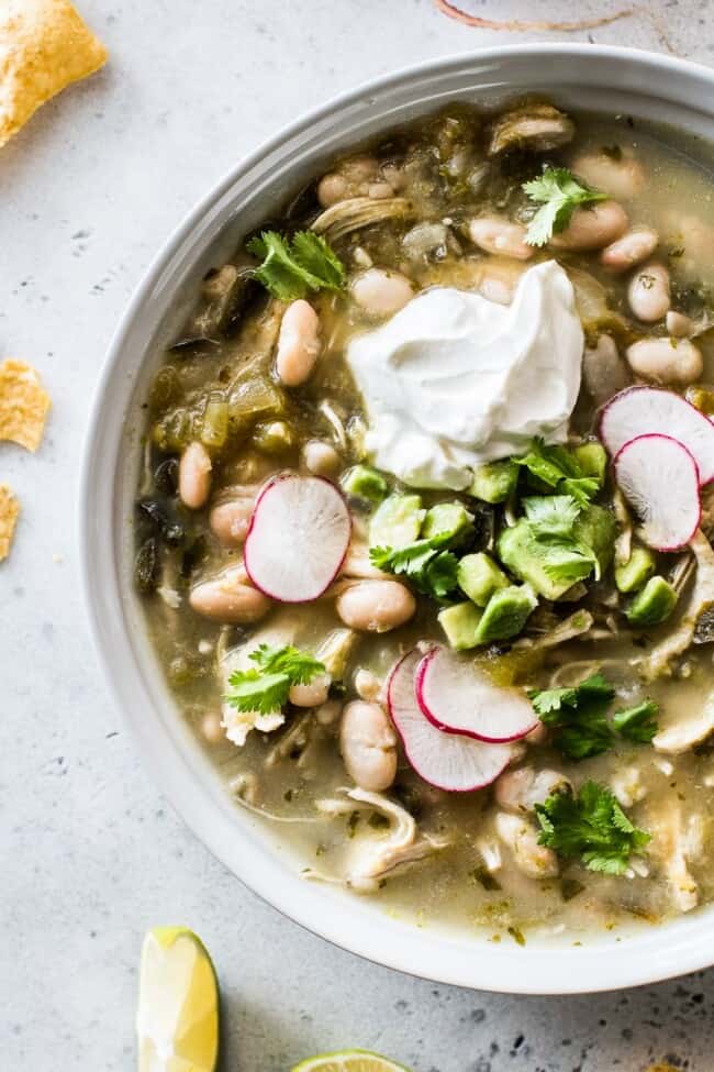 Green Chicken Chili Recipe {Easy & Healthy!} Isabel Eats