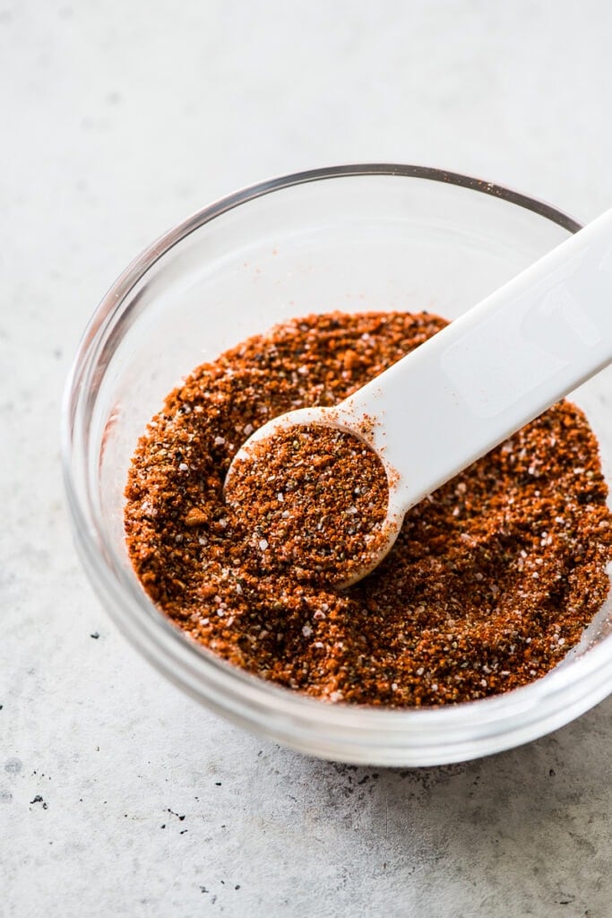 Dry rub seasoning for grilled pork tenderloin.