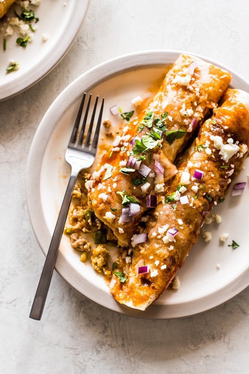 Breakfast enchiladas